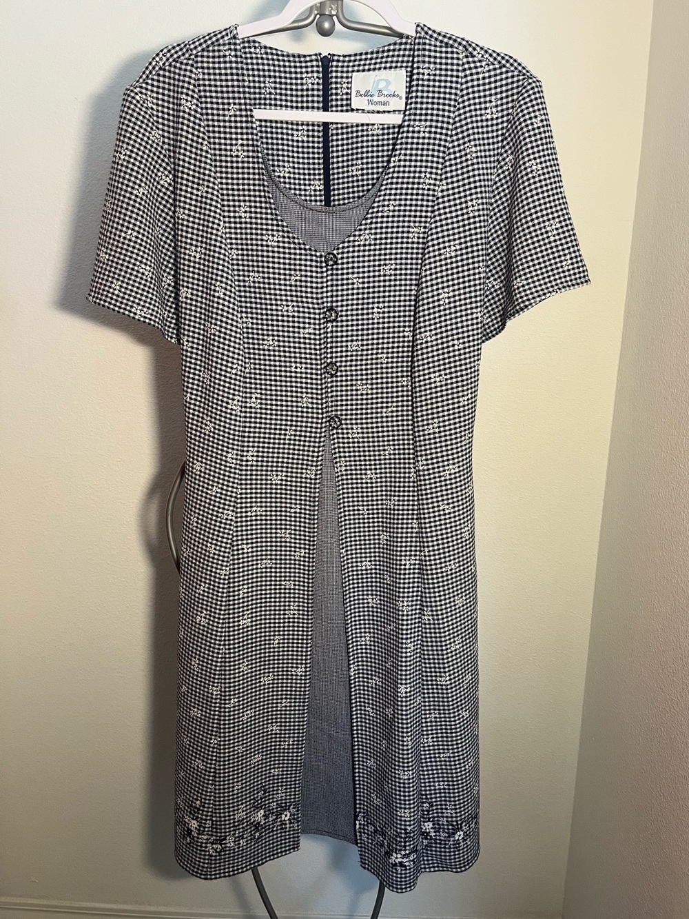 Gingham & Floral Cottagecore Dress